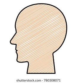 human profile isolated icon