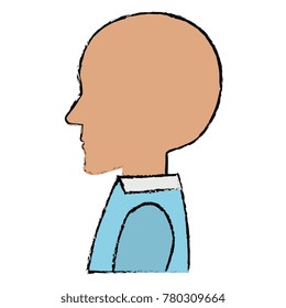 human profile isolated icon