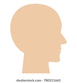 human profile isolated icon