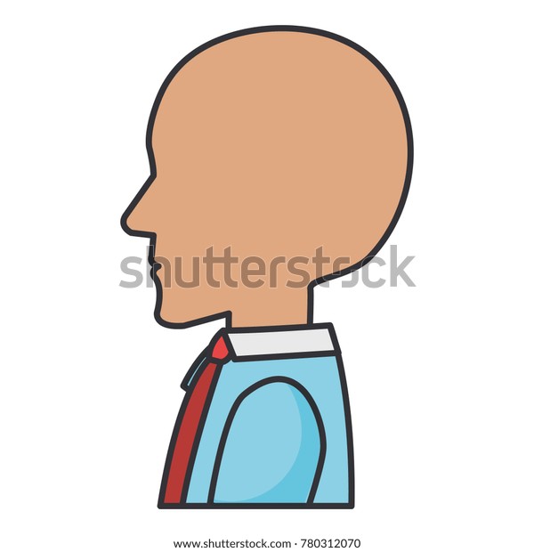 Human Profile Isolated Icon Stock Vector Royalty Free 780312070 Shutterstock 8277