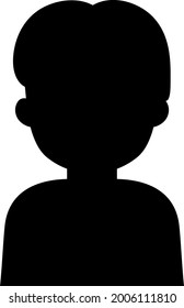 Human profile isolated vector illustration.