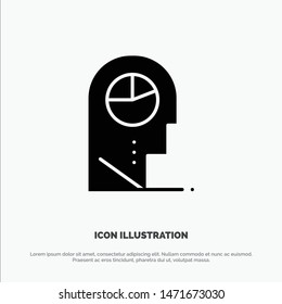 Human, Profile, Man, Hat solid Glyph Icon vector