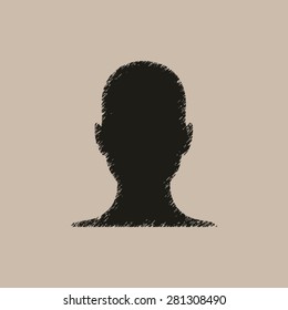 human profile picture - vector icon