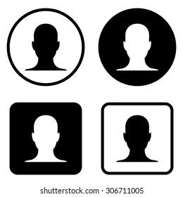 human profile picture   - vector icon