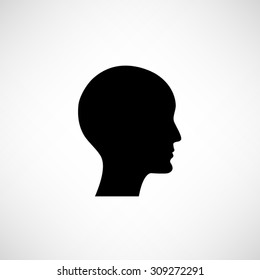 human profile picture - vector icon