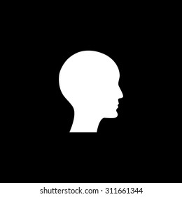 human profile picture - vector icon