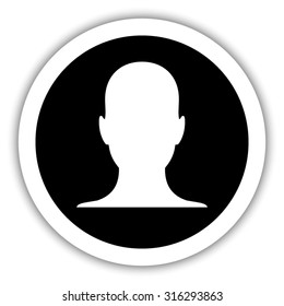 human profile picture   - vector icon