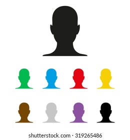 human profile picture   - vector icon