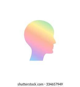 human profile picture  - vector icon