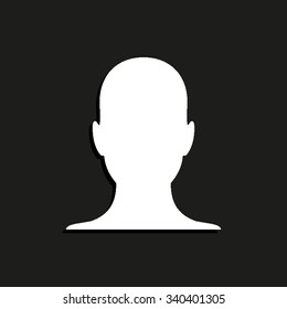 human profile picture - vector icon
