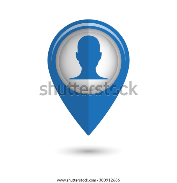 Human Profile Picture Vector Icon Blue Stock Vector (Royalty Free ...