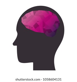 human profile thinking icon