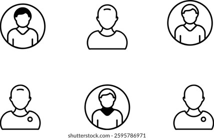 HUMAN PROFILE USER ICON SET, ICON SET.