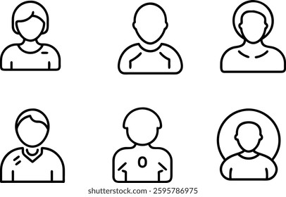 HUMAN PROFILE USER ICON SET, ICON SET.