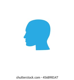 Human profile vector icon