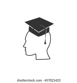 Human profile vector icon