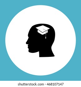 Human profile vector icon