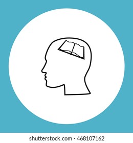 Human profile vector icon