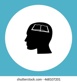 Human profile vector icon