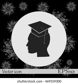 Human profile vector icon