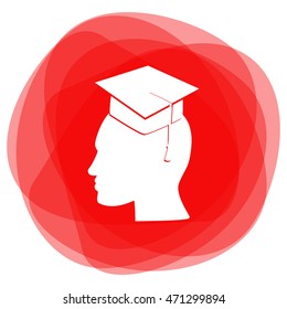 Human profile vector icon