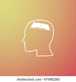 Human profile vector icon