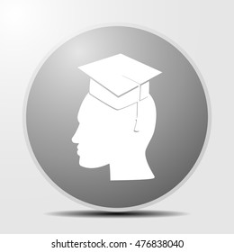 Human profile vector icon