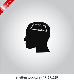 Human profile vector icon