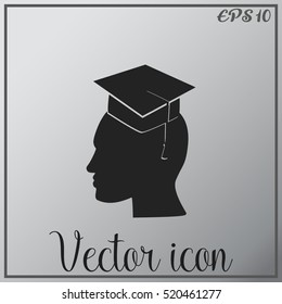 Human profile vector icon