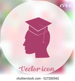 Human profile vector icon