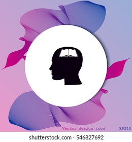 Human profile vector icon