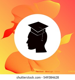 Human profile vector icon