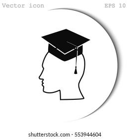 Human profile vector icon
