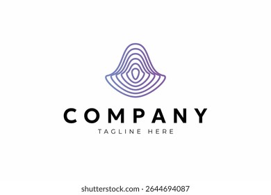 Projeto do logotipo da aura da psicologia humana
