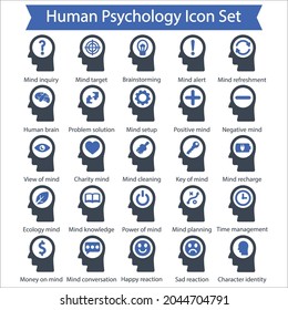 Juego de iconos de psicología humana, Gráficos vectoriales