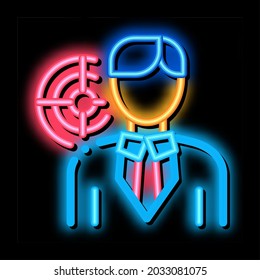 Human Purpose Neon Light Sign Vector. Glowing Bright Icon Human Purpose Sign. Transparent Symbol Illustration