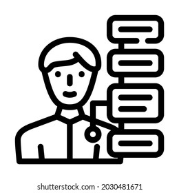 human qualities line icon vector. human qualities sign. isolated contour symbol black illustration
