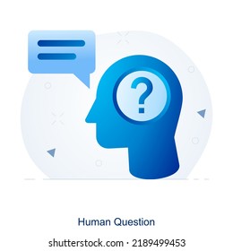 Concepto De Icono De Preguntas Y Consultas Humanas