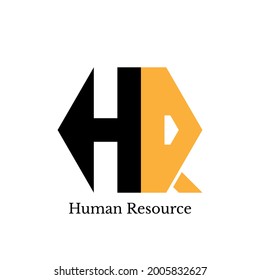 logotipo de recursos humanos con estilo sencillo