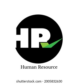 Logo der Humanressourcen mit einfachem Stil