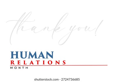 Human Relations Monat Urlaubskonzept