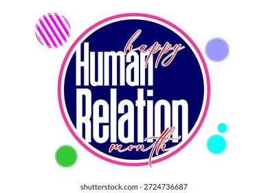 Human Relations Monat Urlaubskonzept