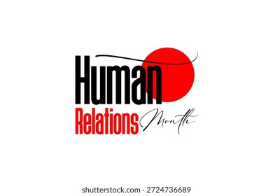 Human Relations Monat Urlaubskonzept