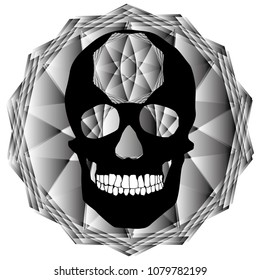 human remains skeleton of the skull bones