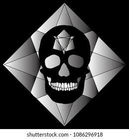 human remains skeleton of the skull bones