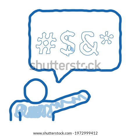 human replica mats sketch icon vector. Hand drawn blue doodle line art human replica mats sign. isolated symbol illustration