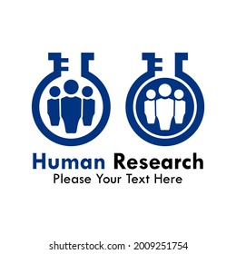 Ilustración del logotipo de investigación humana