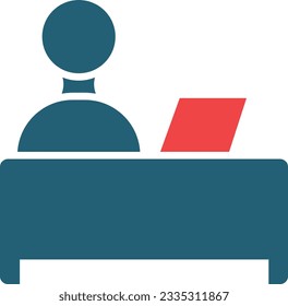 Human Resources Vector glyph zwei Farbsymbol für die persönliche und kommerzielle Nutzung.
