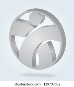 Human resource - abstract template with sign