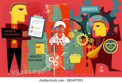 Human Resource Challenges - Medical Insurance - Illustration